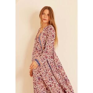 NEW Natalie Martin Fiore Short Dress Mini Bloom Lapis Coral New w/Tags XS‎